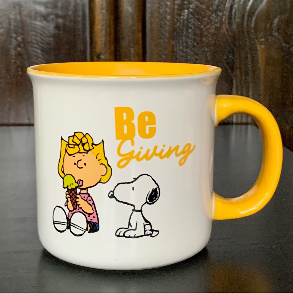 Be Giving - Peanuts Snoopy & Sally with Ice Cream 21oz Ceramic Mug